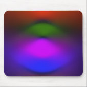 青、紫、緑、オレンジのネオンマウスパッド マウスパッド (正面)
