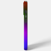 青、紫、緑、オレンジのネオン Case-Mate iPhoneケース (裏面 / 左)