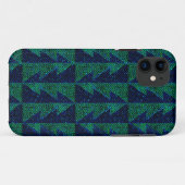 青、緑のクリスマスツリー。 Case-Mate iPhoneケース (裏面(横))