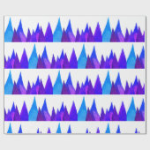 青、緑の抽象的な   包装紙 (フラット)