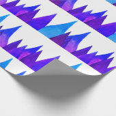 青、緑の抽象的な   包装紙 (角)