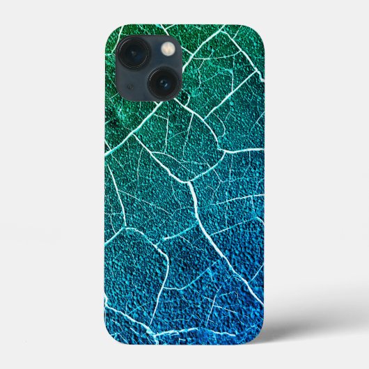 青/緑の自然抽象芸術パターン Case-Mate iPhoneケース (裏面)