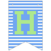 青、緑の誕生日バンティングフラグ バンティングフラッグ (第2の旗)