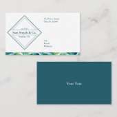 青/緑オンホワイトカンパニーデザイン 名刺 (正面/裏面)