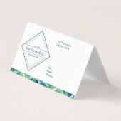 青/緑オンホワイトカンパニーデザイン 名刺 (正面)