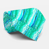 青/緑マウイ波サンダー_コーブ ネクタイ (ロール)