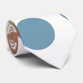 青、緑、および茶色の点 ネクタイ (ロール)