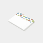 青、緑、および茶色の点 ポストイット (アングル)