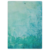 青、緑、および黒いペンキの抽象芸術の紙 クリップボード (裏面)