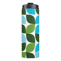 青、緑、カッコいいトレンディー、モダン自然抽象芸術