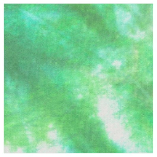 青、緑、ピンクの万華鏡のように千変万化するパターンの絞り染め ファブリック (クローズアップ)