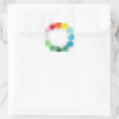 青 緑 ピンク 赤 黄色 オレンジ カラフル スクエアシール (バッグ)