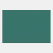 青、緑、白の格子縞 ラッピングペーパーシート (正面2)