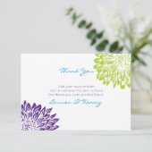 青、緑、紫色のミイラのサンキューカード サンキューカード (スタンド正面)