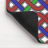 青、緑、赤のケルト結び目模様 マウスパッド (コーナー)