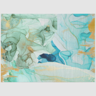 青、緑、金ゴールドの切り離しティッシュペーパー 薄葉紙