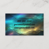 青、緑、金ゴールド 名刺 (裏面)