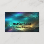 青、緑、金ゴールド 名刺 (正面)