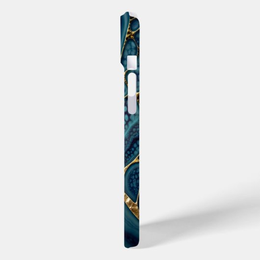 青、緑、金ゴールド Case-Mate iPhoneケース (裏面 / 左)