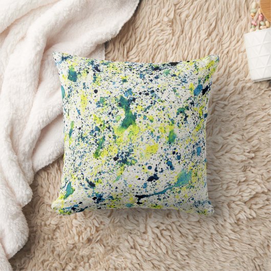 青、緑、黄 クッション (ブランケット)