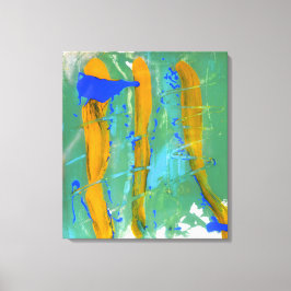 青、緑、黄(色の勉強) #1 キャンバスプリント