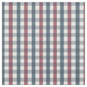青、赤と白の格子縞パターン生地 ファブリック (見本)