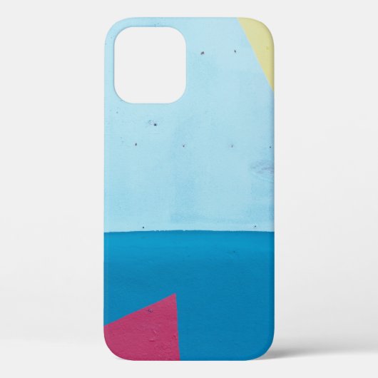 青、赤、ピンク、黄色の抽象芸術絵画 Case-Mate iPhoneケース (裏面)