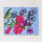 青、赤、紫のカンタベリーの鐘 ジグソーパズル (横)