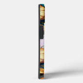 青、赤、紫3Dの花、ダイヤモンドフレームカスタム Case-Mate iPhoneケース (裏面 / 右)