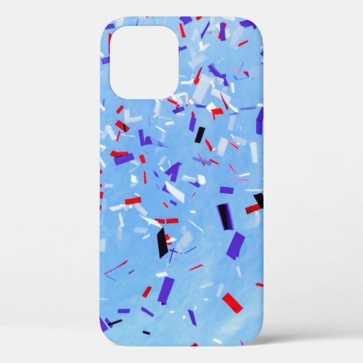 青、赤、黒の紙切り出し Case-Mate iPhoneケース (裏面)
