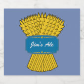 青、農業ラベル。 ビールラベル (シングルラベル)