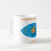 青-透明 コーヒーマグカップ (正面左)