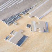 青、金ゴールドと白のヘリコプター、ポルトガル ジグソーパズル (側面)