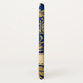 青、金ゴールドの花の穹窖のiPhone Xの場合 Case-Mate iPhoneケース (裏面/右)