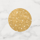 青、金ゴールドの高等学校の懇親会のテーブルの装飾 コンフェッティ (スモール正面)