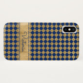 青、金ゴールドクローバーケース – メイトiPhone Xケース Case-Mate iPhoneケース (裏面(横))