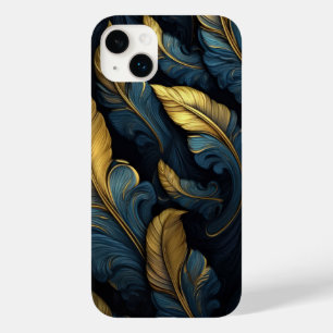 青 – 金ゴールドリーフ Case-Mate iPhone 14 PLUSケース