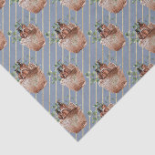 青(金ゴールド斜ストライプめバスケット付) 薄葉紙 (詳細)