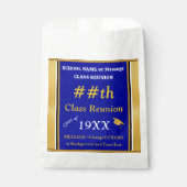 青、金ゴールド、色の変更、クラス懇親会抱き枕 フェイバーバッグ (正面)