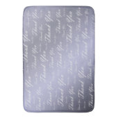 青、金ゴールド、銀感謝してい、あなた、花、フローラ バスマット (正面縦)