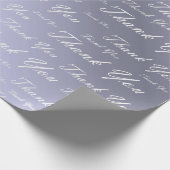 青、金ゴールド、銀感謝してい、あなた、花、フローラ ラッピングペーパー (角)