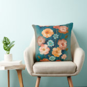 青、青銅、錆びフローラ クッション (椅子)