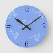 青（青） ラウンド壁時計 (正面)