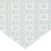 青、青、青、白い斑入り円のパターン テーブルクロス (アングル)