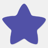 青(顔料) (無地の色) 星シール (正面)