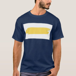 青、黄コンテンポラリー色、白のグラフィックT型 Tシャツ