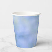 青 黄 抽象的なパロヴェルデの春の色彩 紙コップ (裏面)