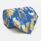 青、黄、白の絵を描飛火8200 ネクタイ (ロール)