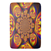 青、黄、金ゴールドミニ球 バスマット (正面縦)