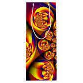 青、黄、金ゴールドミニ球 ワインギフトバッグ (裏面)